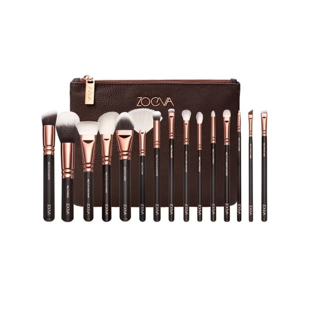 ZOEVA Cosmetics BRUSH SET _ 15 Piece Rose Cosmetics