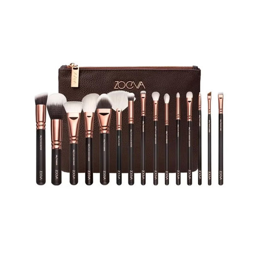 ZOEVA Cosmetics BRUSH SET _ 15 Piece Rose Cosmetics