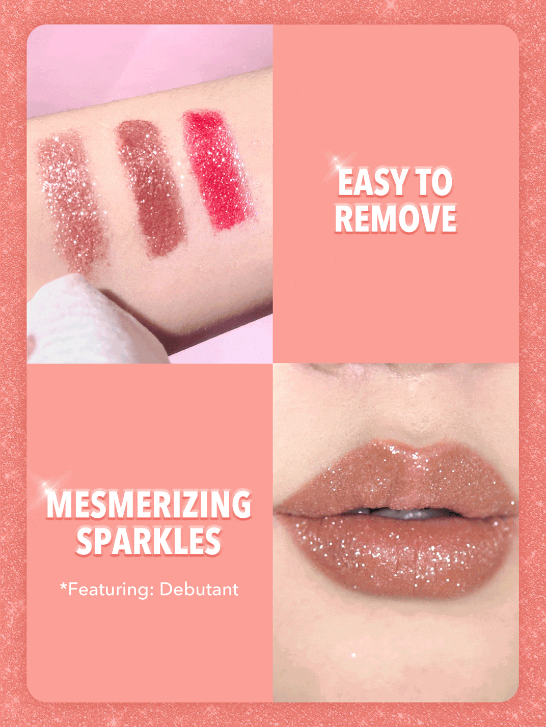 Sheglam Lip Dazzler Glitter Kit Rose Cosmetics