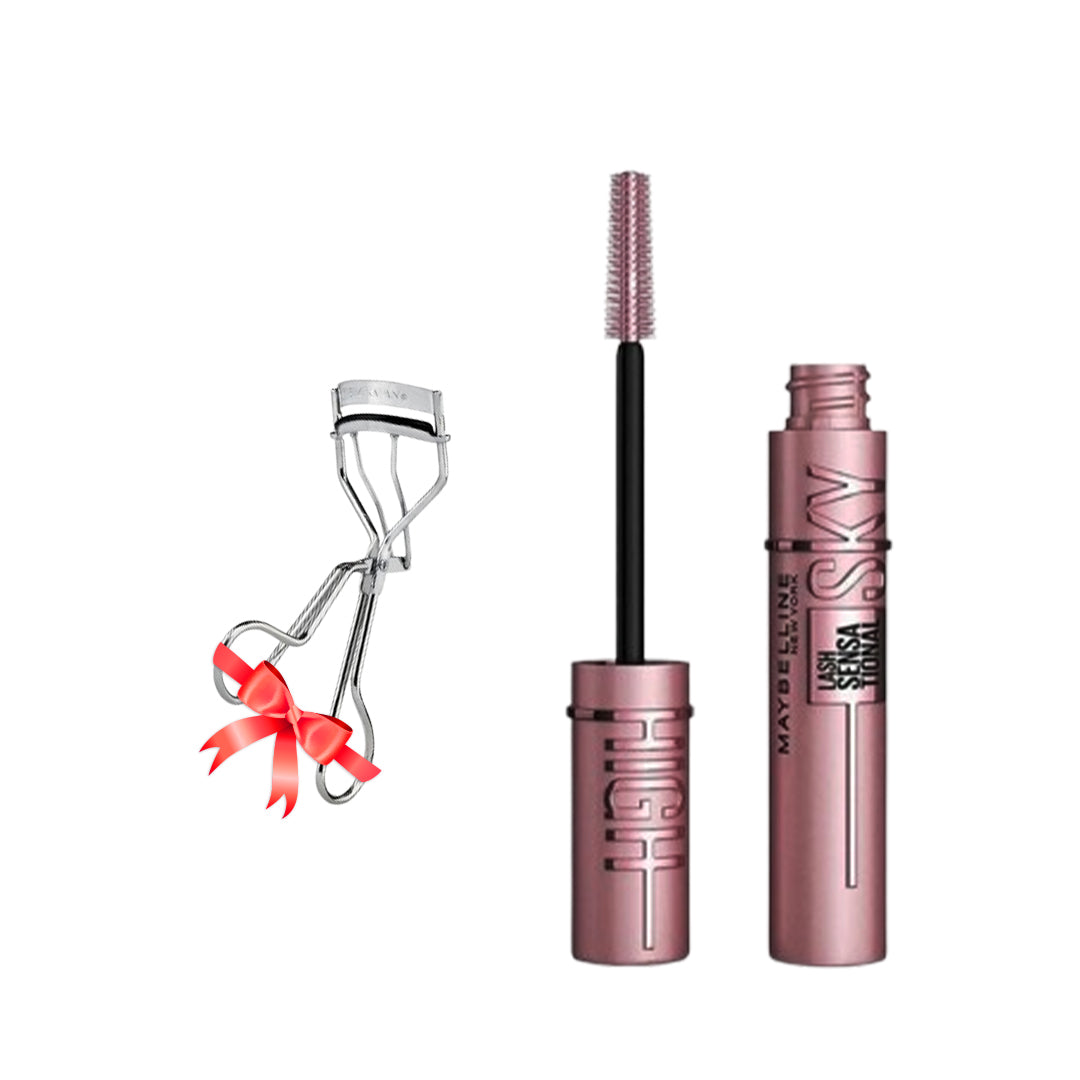 MAYBELLINE Sky High Lash Sensational Mascara + Free Lash Curler Jasmine Beauty