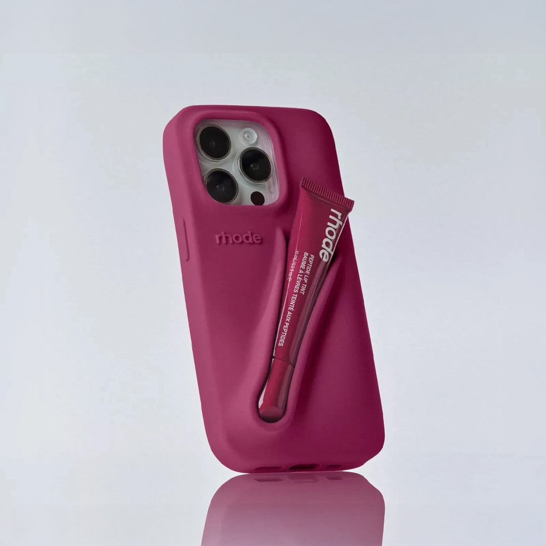 Rhode lip gloss + IPH 12 PRO Case Rose Cosmetics