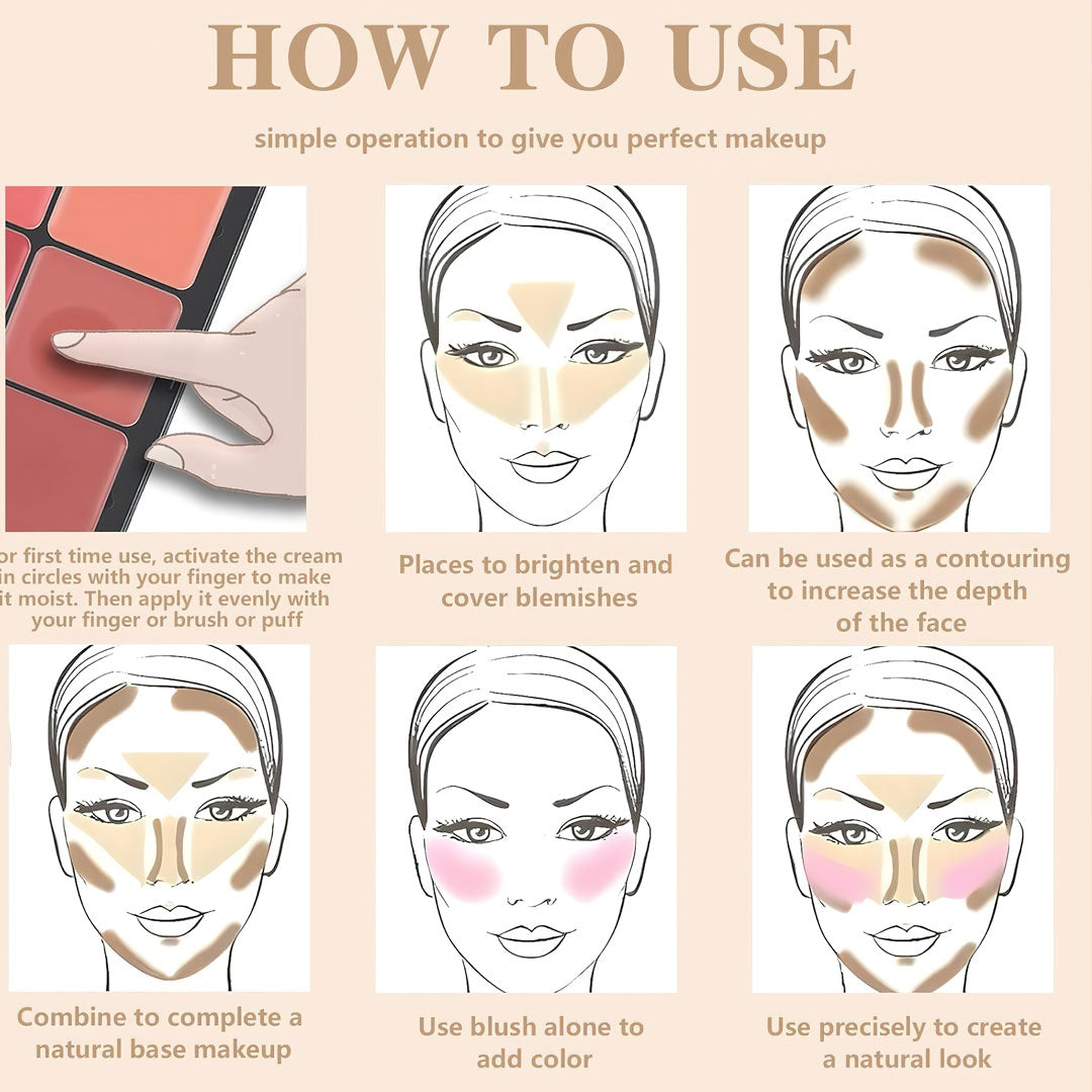 Rose Berry Blusher & Contour Jasmine Beauty