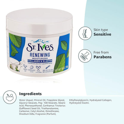 ST. Ives Renewing Skin Collagen & Elastin Facial Moisturizer Jasmine Beauty