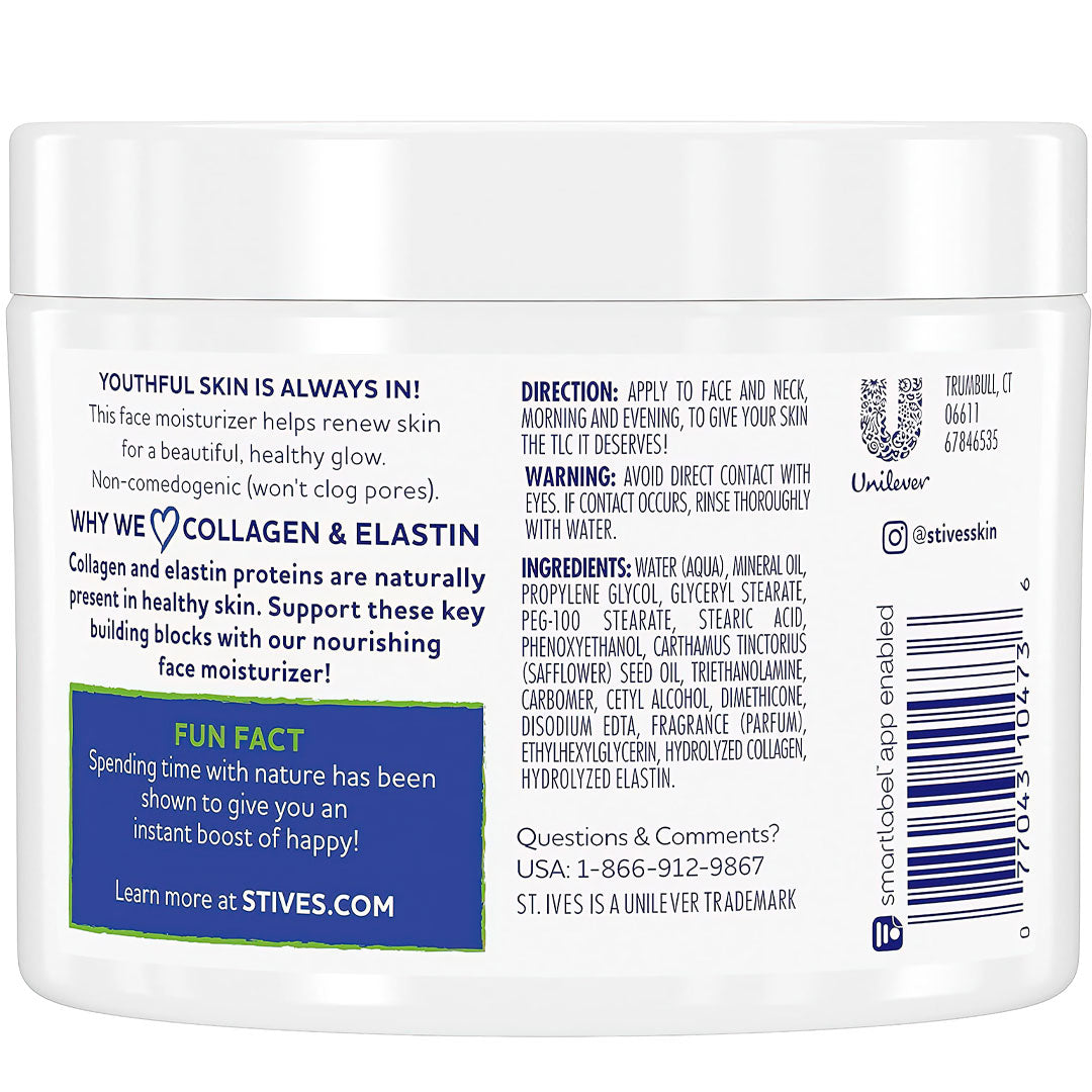 ST. Ives Renewing Skin Collagen & Elastin Facial Moisturizer Jasmine Beauty
