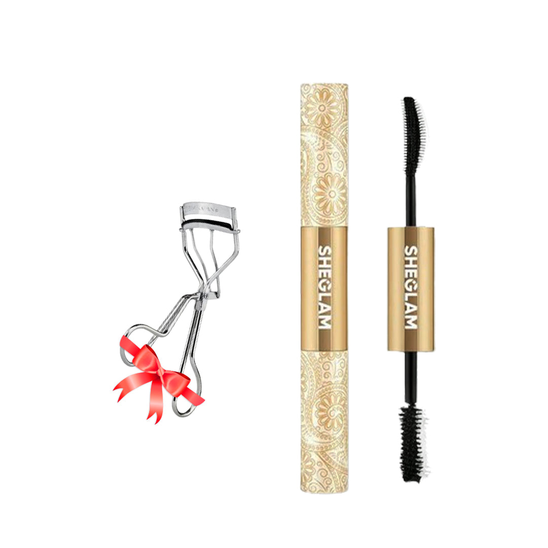 Sheglam 24K Multi Effect Mascara + Free Lash Curler Rose Cosmetics