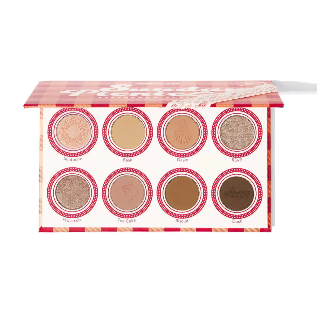 Sheglam Sunday picnic eyeshadow spread Rose Cosmetics