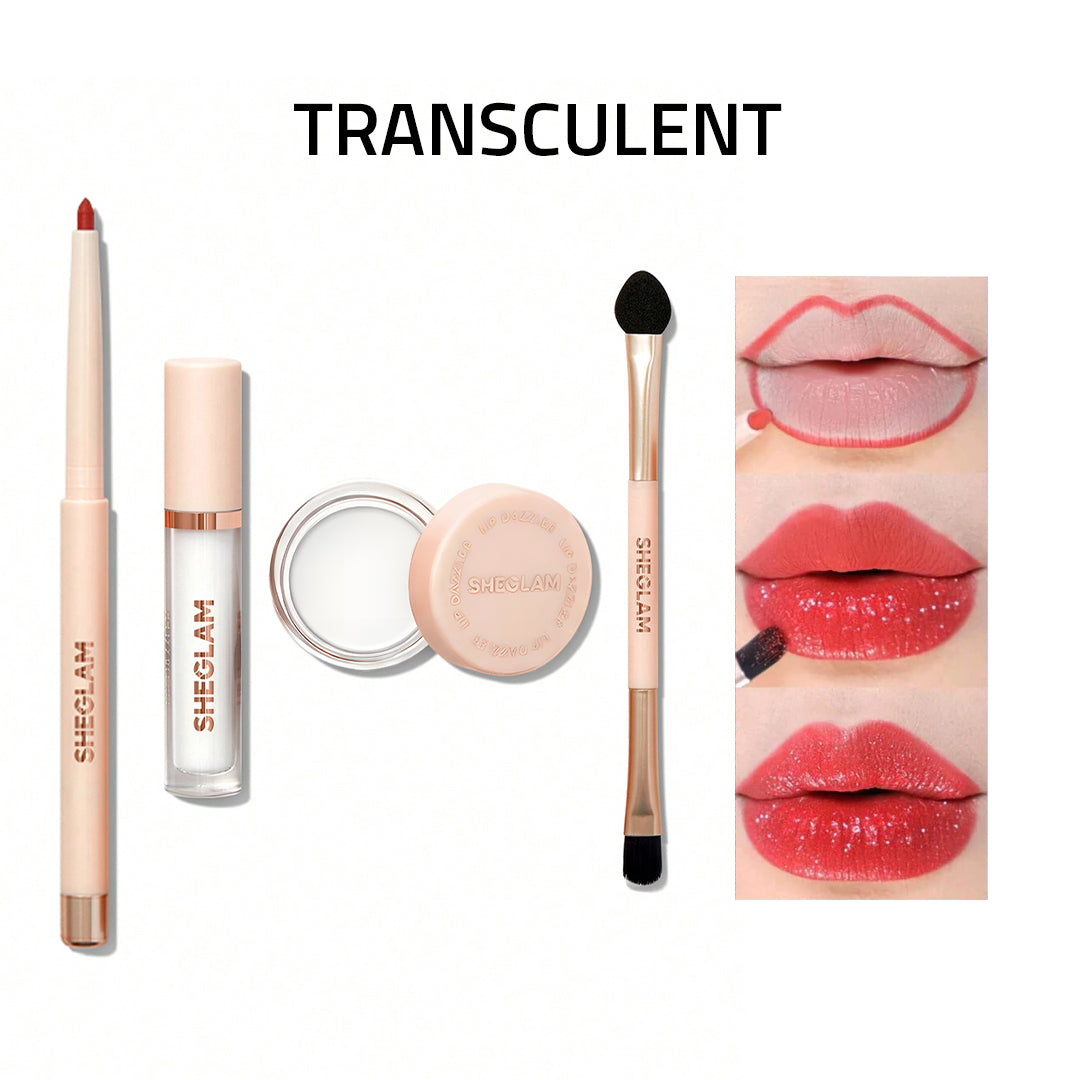 Sheglam Lip Dazzler Glitter Kit Rose Cosmetics