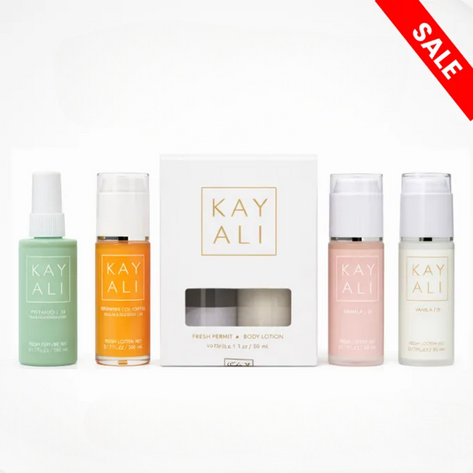Kayali body mist & body lotion Box