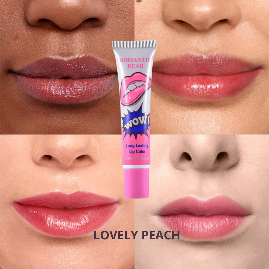 4 Colors Peel Off Liquid Lipstick Tattoo Waterproof Long Lasting Jasmine Beauty