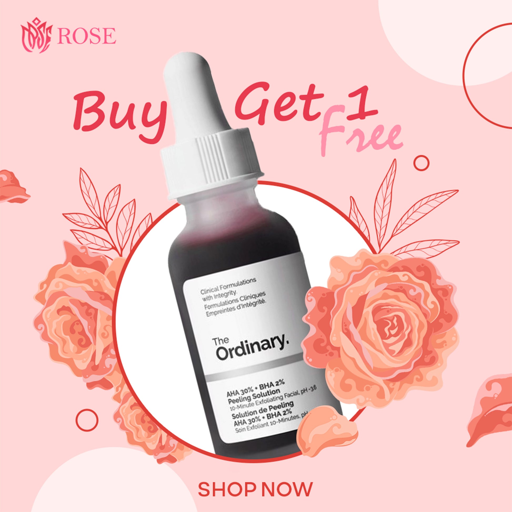 The Ordinary ( Buy 1 Get 1 Free ) Offer Rose Cosmetics