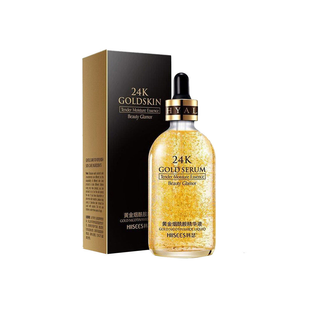 Pure Hyaluronic Acid Serum Anti-wrinkle Gold Nicotinamide Liquid 24K Gold Tense Moisture Jasmine Beauty