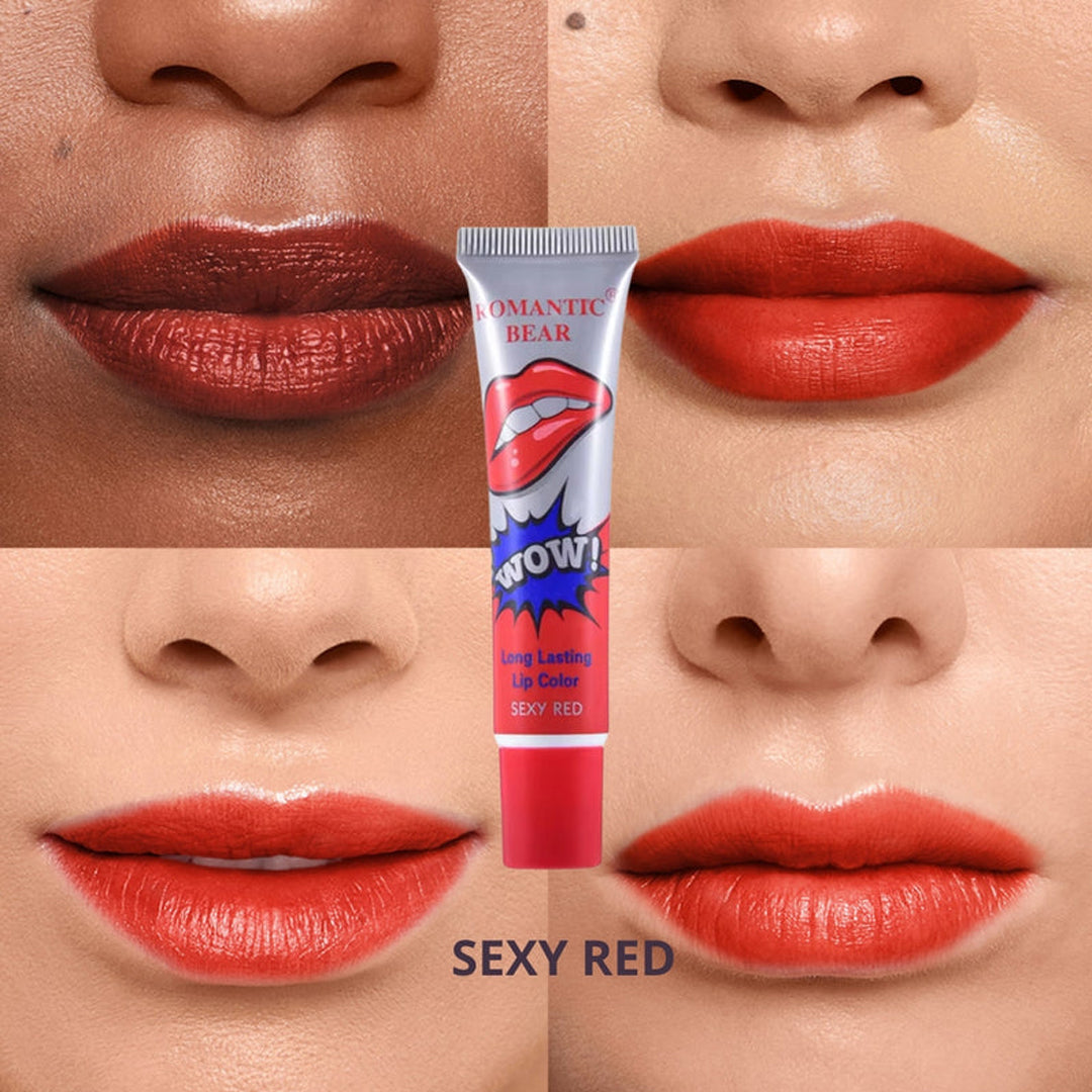 4 Colors Peel Off Liquid Lipstick Tattoo Waterproof Long Lasting Jasmine Beauty